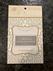 Anna Griffin Winter Wonderland Vellum Quote Stickers Used