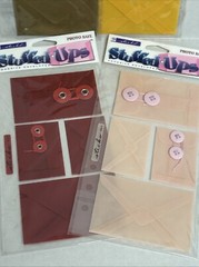 Sticko Stuffed Ups Adhesive Envelopes Lot Of 4 Baby Pink Red Gold & Yellow