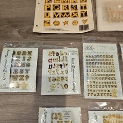Clear Acrylic Stamps Lot. Scrapbooking, Crafting.