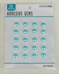 2 New K&Co Adhesive Gems Decorative Pearls 20 Pieces Each Teal Pink Studio 112