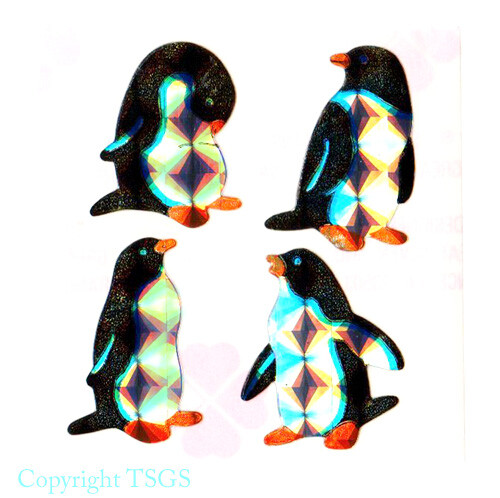 Vintage 80’s Great Seven 7 PRISM Penguins Sticker Mod