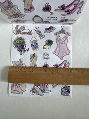 Retro Beauty Girl Sticker ROLL NRN Designs Scrapbook Stickers Shoes Accessories￼