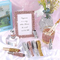 4 Widths Rose Gold 2mm Rhinestone Crystal Diamond DIY Decor Strip Sticker Decal