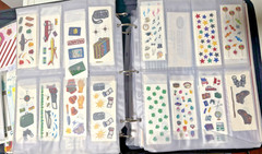 Creative Memories Sticker Binder Full Die Cuts Lots of Stickers