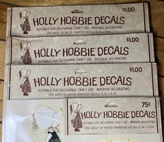 Vintage 1970s Holly Hobby Decals LOT of 4 New Sealed American Greetings