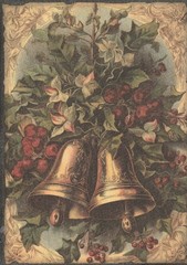 Junk Journal Art Cards, Vintage Traditional Christmas 10pcs, 4″ x 6″