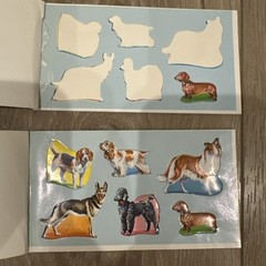 Vtg Lot Seals Dennison & Standard Publishing Dogs Horse Birds Nativity Christmas