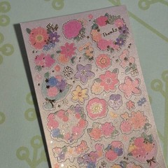 Vintage Modern Stickii Club Flowers Cottage core Junk Journal Sticker Sheet Lot