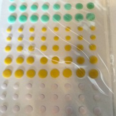 Stampin Up Resin Dots Green Yellow Pink Stickers Craft Embellishments 4 to 7 mm