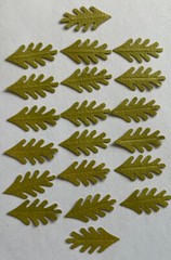 GREEN MID FERN LEAF Die-cut Embellishment(20pc)Jolee’s•Flower•Garden•Stem•Bushes