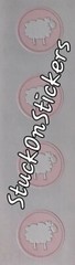 Mrs Grossman`s GIRL BABY LAMB PINK 2008 Stickers Vintage