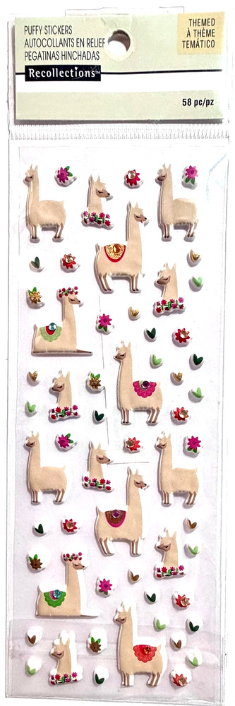 Llama Stickers Scrapbooking Journal Card Recollections