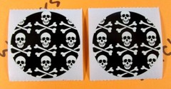 Skull & Crossbones Stickers Set Of 8