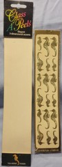 Sea Horses Gold Foil Stickers – Metallic – NEW Class A Peels 18 pcs per Sheet