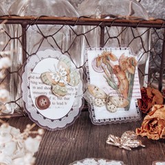 Lace Border Edger Frame PET Die Cuts Stickers Journal Tag Scrapbooking Craft DIY