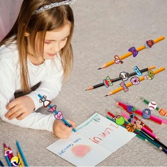 100-PCS Cute Pencil Toppers, Charms, Kids, Classroom Prizes, Rewards, School