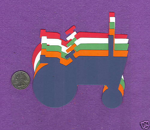 TRACTOR # 2 die cuts scrapbook cards