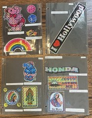 80’s Sticker Sample Pages Slicker Stickers Prisms Unicorns Hippo Rainbow NY