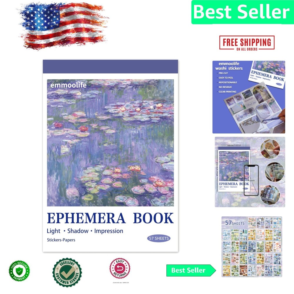 537-Piece Vintage Oil Painting Scrapbook Sticker Set for Artistic Journaling