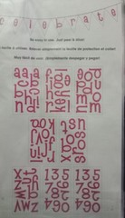 MAMBI Pink Glitter Lowercase Alphabet Stickers