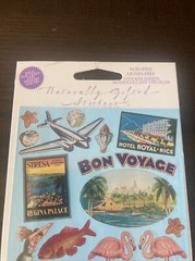 Naturally Gifted Stickers Travel Tropical Vacation Hotel Cruise Beach Postcards