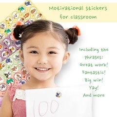 Scratch and Sniff Stickers – 1000 Fun Animal Smelly Sticker Set for Kids Clas…