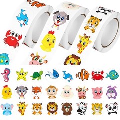 1500Pcs Cute Cartoon Animal Stickers Pack for Kids
