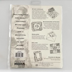 All Night Media Stamp Art Papers Tissue Texture Meadow Florals 10 Sheets