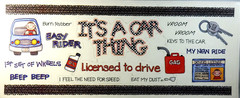 All My Memories Clear Stickers Teen Driver New Wheels License Keys 12″ 2002