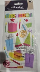 ek success sticko classic stickers 15 pcs Party Essentials cake gifts party hats