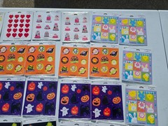HUGE! Lot of 105 Packs of Hallmark Stickers Sealed Holidays Halloween Puffy LOOK