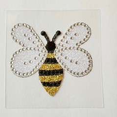 2” Bumblebee Bee Rhinestone & Glitter Adhesive Gem Sticker Embellishment/Bling🐝