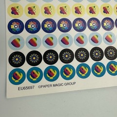 1999 Paper Magic Stickers Mix -Hearts- Retro- Small – Vintage – Reward Stickers