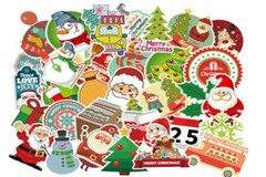 Christmas Xmas Holiday Card Envelope Seal Stickers Decor Gift Wrap 100 Pcs/Set