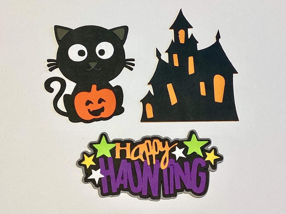 Die Cuts Halloween Embellishments for Cards Scrapbooking Making 🎉Free Shipping
