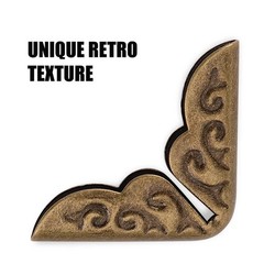 100pcs Metal Book Corner Protectors Vintage Book Corner Covers Decorative Pap…