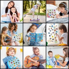 Vibrant 200 Cute Stickers – Kawaii Aesthetic for Water Bottles, Laptops, Crafts