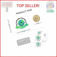 Cute Small Business Stickers,Funny Our Packaging Materials are Lovingly Recyclin