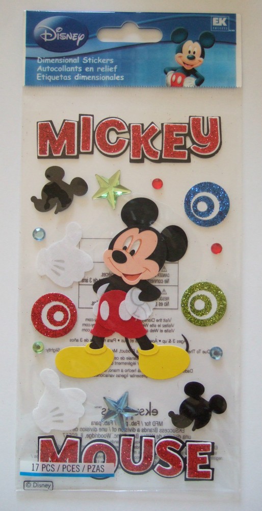 ~MICKEY MOUSE FUN~ Dimensional Stickers, Disneyland Disney World vacation parade
