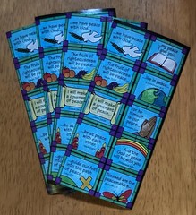 50pc 5 Sheet Vtg Jesus Faith Christian Bible Verse Stickers Colorful Scrapbook