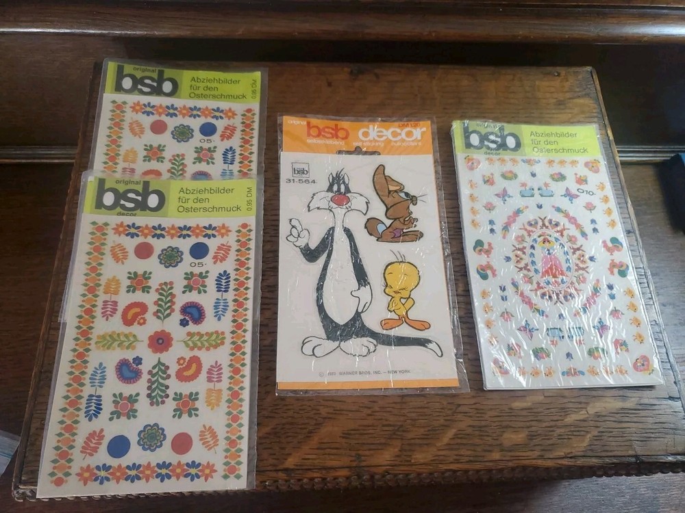 VTG 1970s*bsb decor*4 packs*