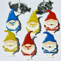 GNOME Brads Garden Yard Summer Spring Scrapbooking Card Making Stamping