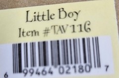 TINY TALES – VELLUM STICKERS – Little BOY 5X7 inches