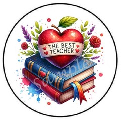 BEST TEACHER APPRECIATION ENVELOPE SEALS LABELS STICKERS PARTY FAVORS