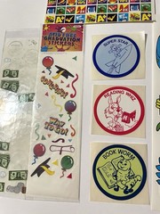 Vintage Sticker LOT 1980s 90s Some Rare Sheets Hallmark Video Game + Dinosaurs