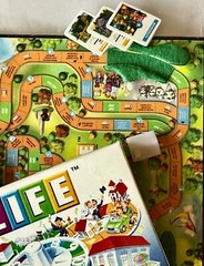 Vintage GAME OF LIFE Board Game Hasbro Jolee’s Boutique 3D Sticker Scrapbook Art
