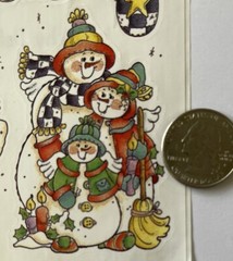 HEAVENLY CHRISTMAS Sticker (6pc)Provo•Holiday•Santa •Snowman•Angel•Season•Winter