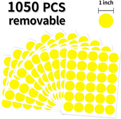 1 Inch round Label Removable Color Code Dot Stickers,Garage Sale Sticker Price T