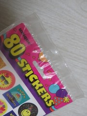 VTG 90s Unique Brand 80 Stickers 4 Sheets Happy Birthday Stickers Alien Clown