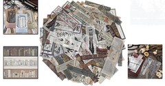 DIY Vintage Washi Stickers – 120 Antique Floral & Book Decals for Paper Crafts